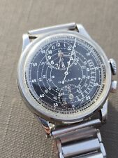 vintage chronograph watch Regolatore Sommatore Gallet WW2 American Miltary