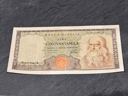 50000 lire leonardo 1967 - 50000,