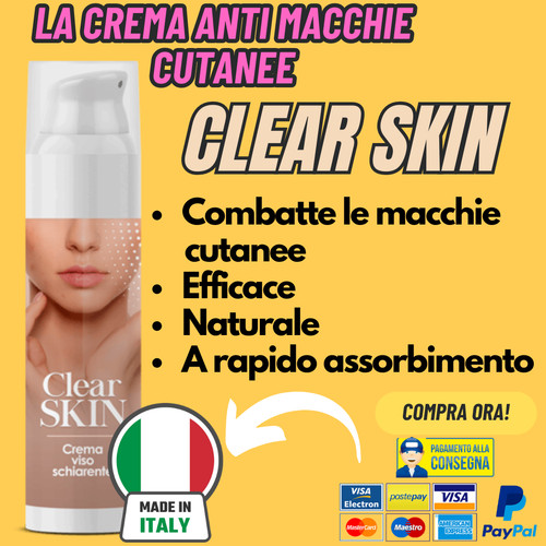 Clear skin viso schiarente - clear,