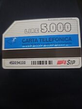 Scheda telefonica RARA SIP CARTA Lire 5000