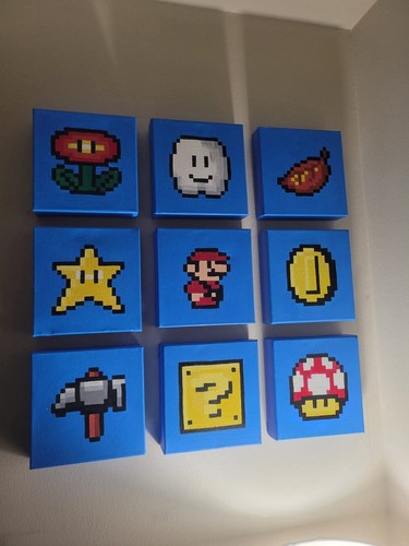 Quadro acrilico mario - quadro,