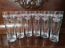 Set completo 6 bicchieri birra Heineken 25cl nuovi UEFA