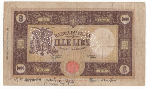 Falso epoca 1000 lire - falso, d’epoca
