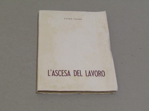 Pietro pavan ascesa del - l'ascesa,