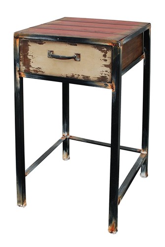 Comodino legno con - comodino,