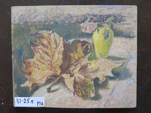 Still life antique oil - life,