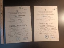 Due pagelle ventennio fascista