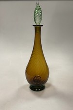 Holmegaard Vetro Verde Decanter Con