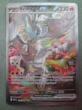 Carta Pokemon raro Reshiram EX tedesco deutsch italiano valore 230 italia 