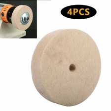 Set di 4 Disco Feltro Monospazzola in lana Per Lucidatura,Rotondi, Morbidi, Disc