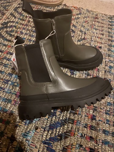Stivali zara kaki uk13 eu35 - stivali,