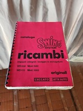 CECCATO CATALOGO RICAMBI IMPIANTI LAVAGGIO SWING System WD 230 ^ WD 170