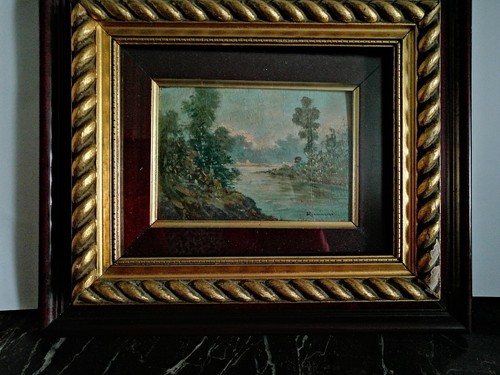 Piccolo paesaggio fluviale - , di