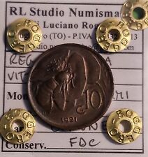 AB696-REGNO D'ITALIA - Vittorio Emanuele III - 10 Centesimi 1921