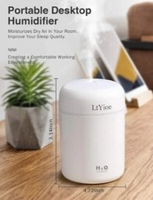 Umidificatore USB Portatile Mini per Ufficio Camere da Letto Rosa Luce Led