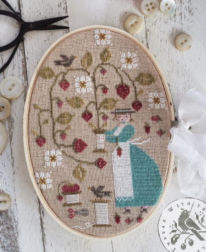 Berry keeper cross stitch - berry,