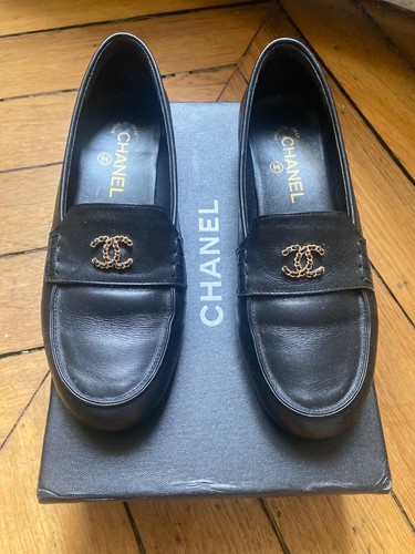Mocassins chanel cuir - chanel,