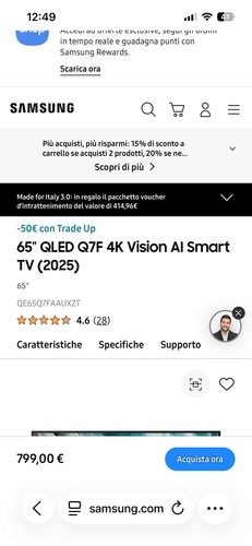 Samsung qled q7f 4k - 65”,