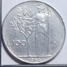 100 lire 1964 - 100,