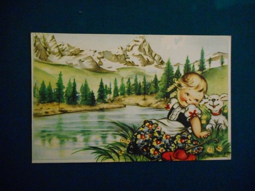 Cartolina bambina maria - bambina,