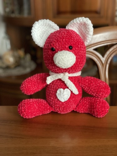 Amigurumi orsetto con cuore - cuore,