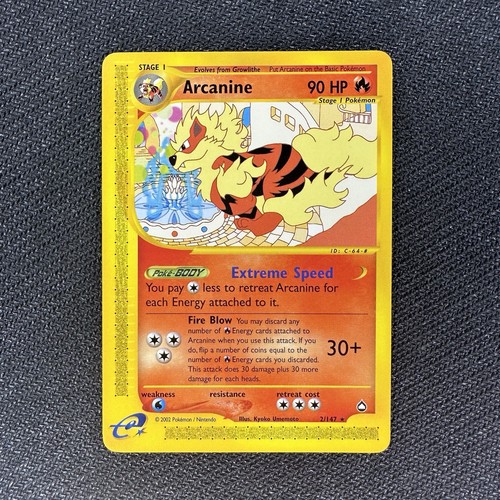 Arcanine 147 aquapolis - arcanine,