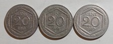 ITALIA REGNO LOTTO 3 MONETE 20