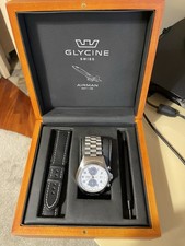 GLYCINE COMBAT CHRONO AUTOMATIC 07 ! ACCIAIO OROLOGIO
