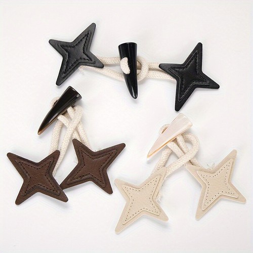 3sets faux leather - leather, horn