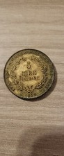 Moneta 5 Lire Italiane 1848