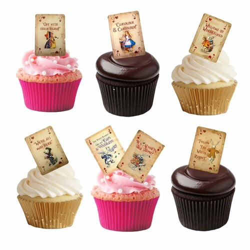Topper per torte vintage alice - topper,