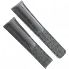 Cinturino Misure adatte a Tag Heuer Monaco Alligatore Nero 22/18 mm.