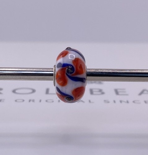 Trollbeads unico rosso bianco - unico,