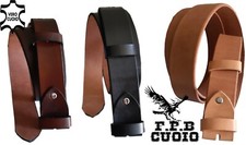 CINTURA IN CUOIO SENZA FIBBIA DA ASSEMBLARE STRISCE IN CUOIO PER CINTURA