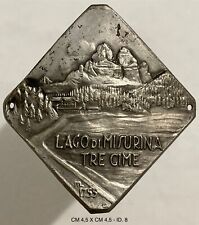 LAGO DI MISURINA 3 CIME AURONZO M.1755 DOLOMITI DISTINTIVO DA BASTONE MONTAGNA