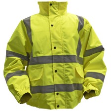 Worksafe 802XL Hi-Vis Giallo Giacca + Fodera Trapuntata & Vita Elasticizzata -