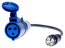 WAADAPAT32F1 Adattatore presa monofase 32A spina euro 265V IP40 SONEL