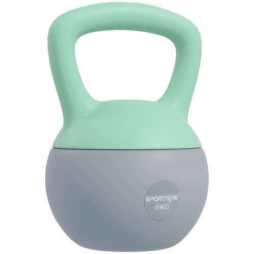 Kettlebell 6kg grigio - 6kg, grigio/verde
