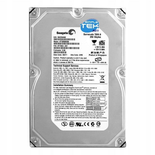 Seagate st3250823a hdd 250gb - st3250823a,