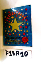 BUSTINA SIGILLATA ADESIVI  TUTTE STELLE MULTICOLOR FLUORESCENTI  (F19A10)