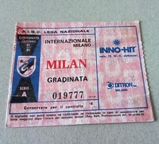 BIGLIETTO INTER MILAN DERBY SERIE A 1981/82