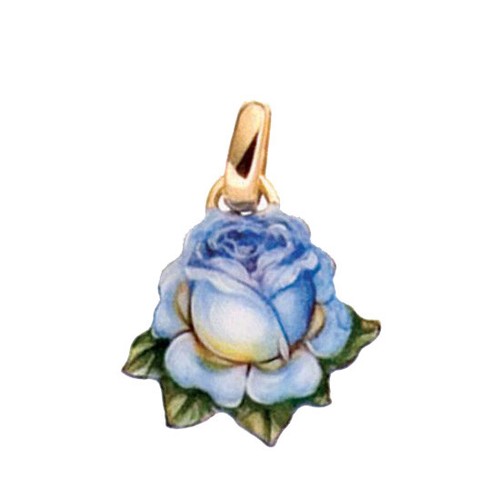 Ciondolo rosa blu gabriella - ciondolo,