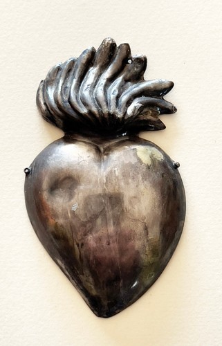Voto cuore sacro argento - ex,
