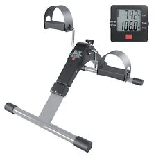 Pedaliera riabilitazione mini cyclette dispositivo pieghevole per anziani nero