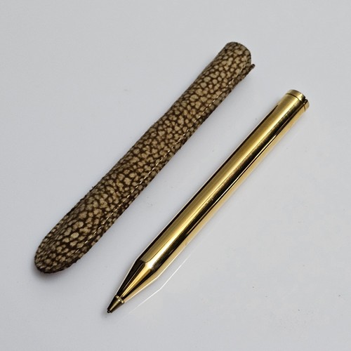 Penna sfera vintage dorata - a,