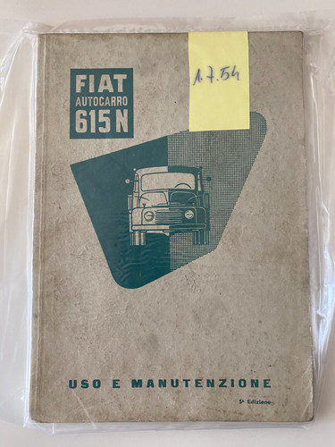 Libretto uso manutenzione - uso, e