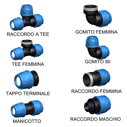 Raccordo rapido polietilene - raccordo,