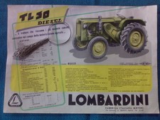TRATTORI LOMBARDINI TL/30 - TL/40 DIESEL - brochure anni '50