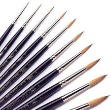 PENNELLO PER QUADRI IN PELO DI MARTORA KOLINSKY N° 12