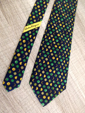 SALVATORE FERRAGAMO Cravatta Tie Seta SILK Made in Italy ho Versace Valentino